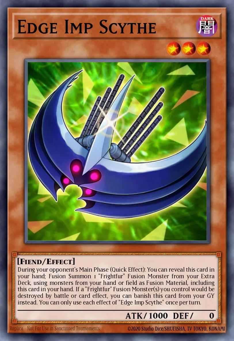 Edge Imp Scythe · Rise of the Duelist Premiere! promotional card 29280589/1
