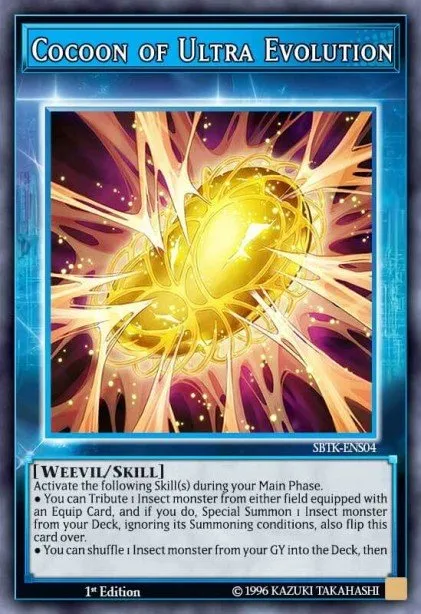 Cocoon of Ultra Evolution (Skill Card) · Speed Duel: Trials of the Kingdom Sneak Peek participation cards 300104004/10