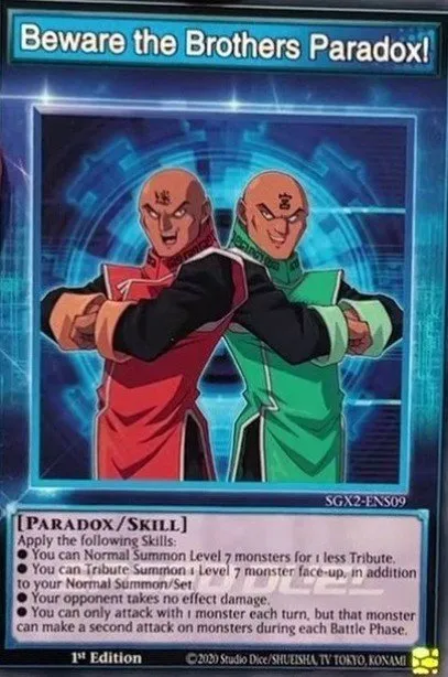 Beware the Brothers Paradox! · Speed Duel GX: Midterm Paradox 300302045/110