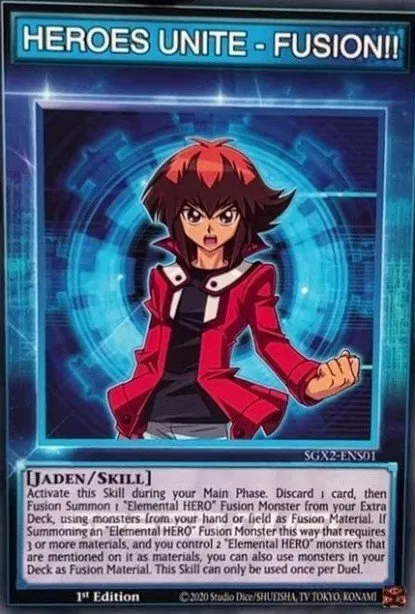 HEROES UNITE - FUSION!! · Speed Duel GX: Midterm Paradox 300302050/110