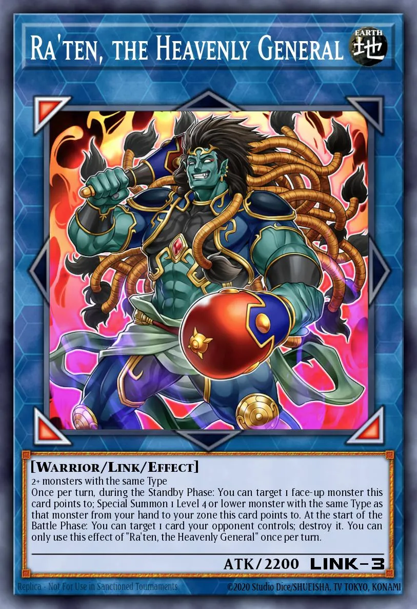Ra'ten, the Heavenly General · Dawn of Majesty Premiere! promotional card 30163008/1