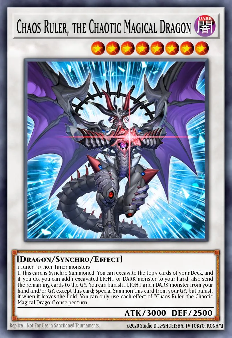 Chaos Ruler, the Chaotic Magical Dragon · Rise of the Duelist Premiere! promotional card 3040496/1