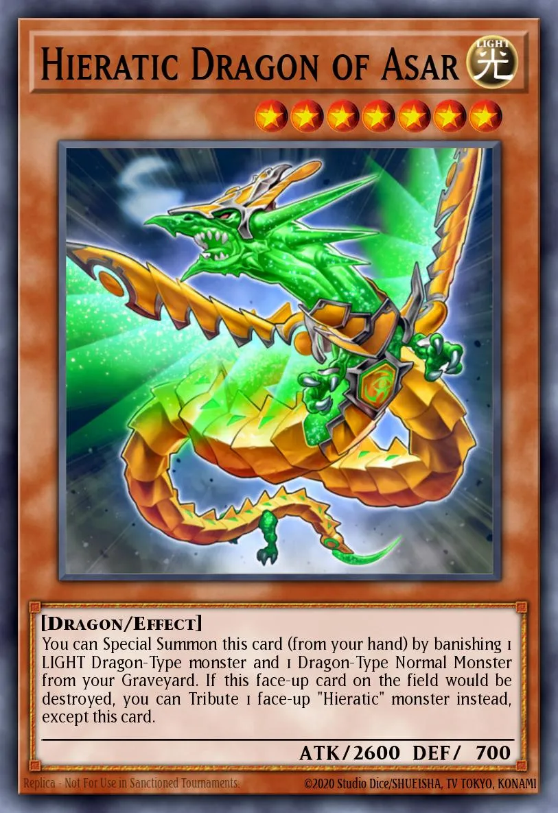 Hieratic Dragon of Asar · Galactic Overlord Sneak Peek Participation Card 30794966/1