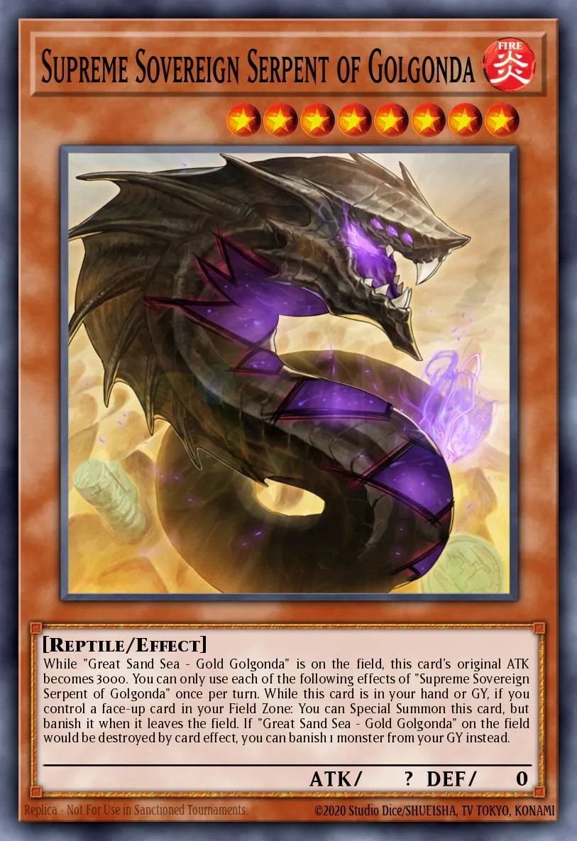Supreme Sovereign Serpent of Golgonda · Lightning Overdrive Premiere! promotional card 31042659/1