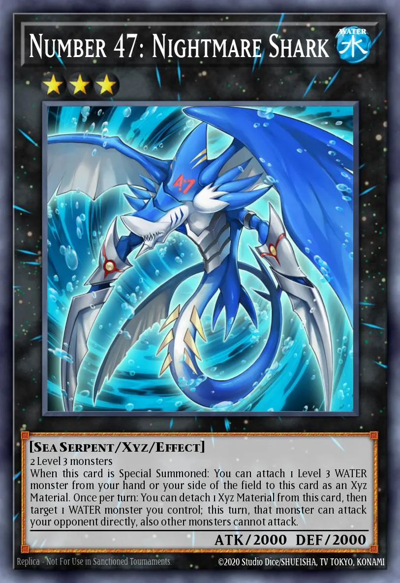 Number 47: Nightmare Shark · Yu-Gi-Oh! ZEXAL Volume 4 promotional card 31320433/1