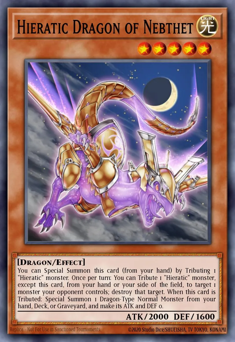 Hieratic Dragon of Nebthet · Galactic Overlord Sneak Peek Participation Card 31516413/1