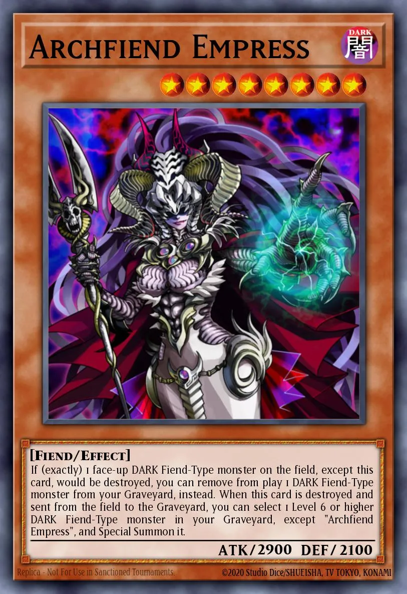 Archfiend Empress · Starstrike Blast Sneak Peek Participation Card 31766317/1