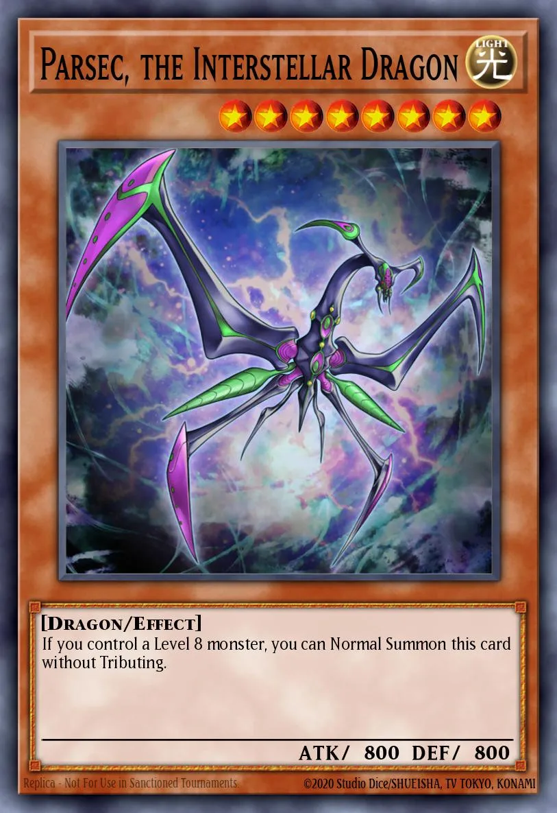 Parsec, the Interstellar Dragon · Lord of the Tachyon Galaxy Sneak Peek Participation Card 32872833/1