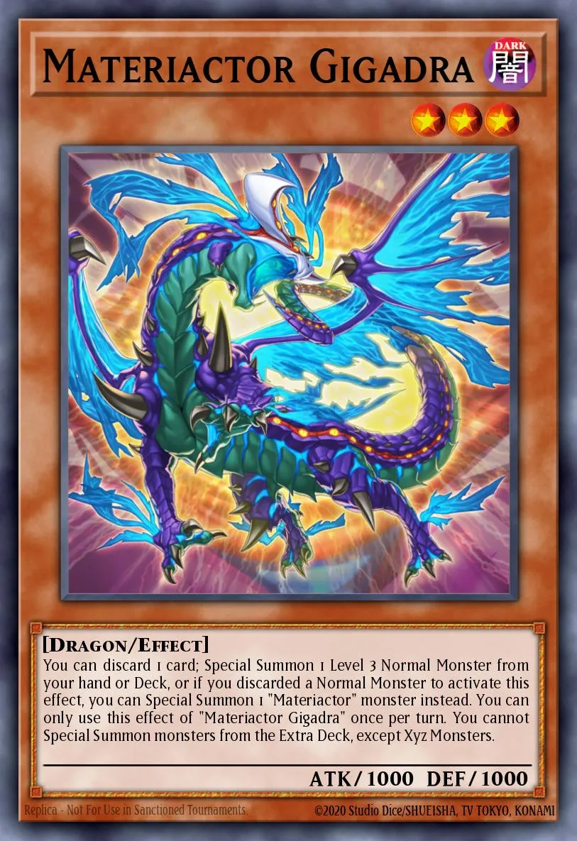 Materiactor Gigadra · Blazing Vortex Premiere! promotional card 33008376/1