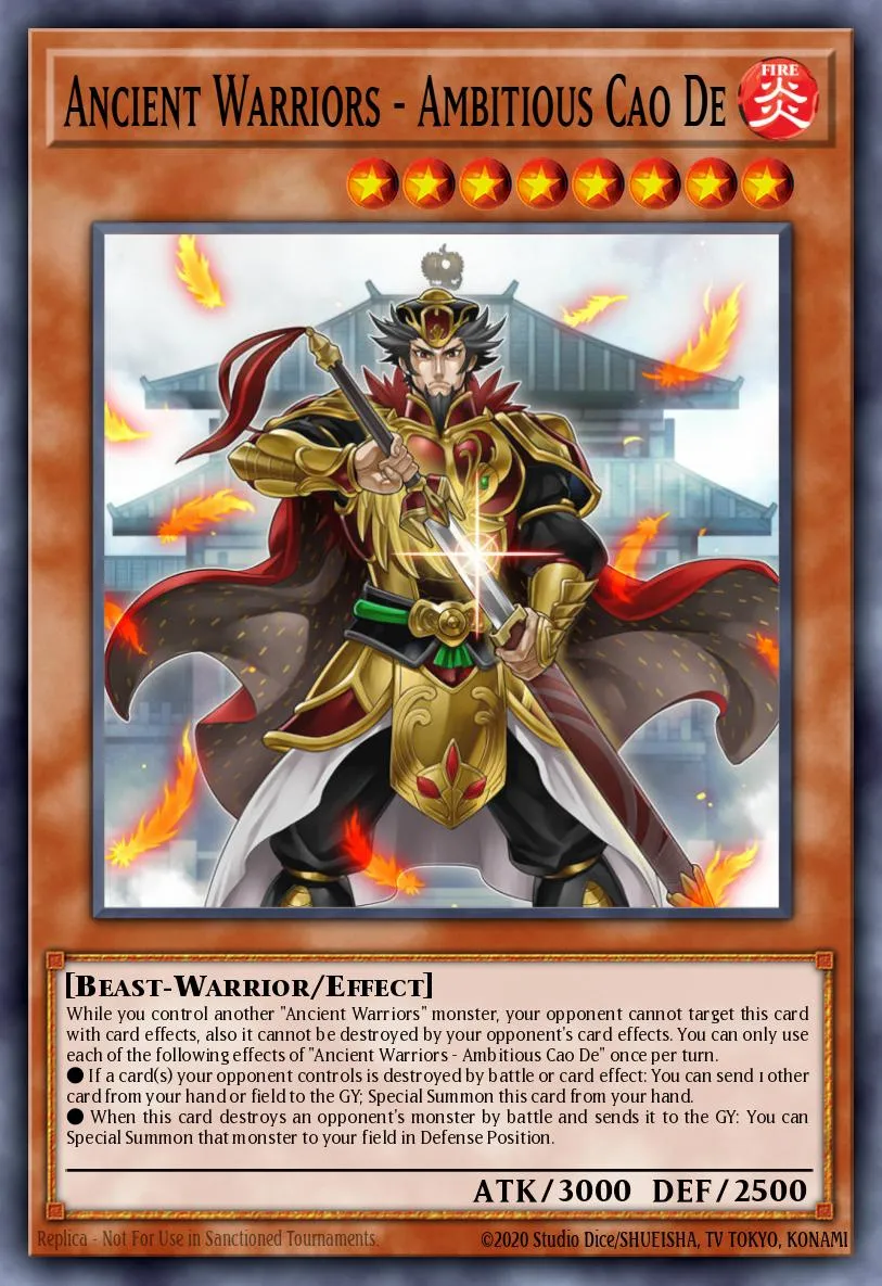 Ancient Warriors - Ambitious Cao De · Eternity Code Premiere! promotional card 33545259/1