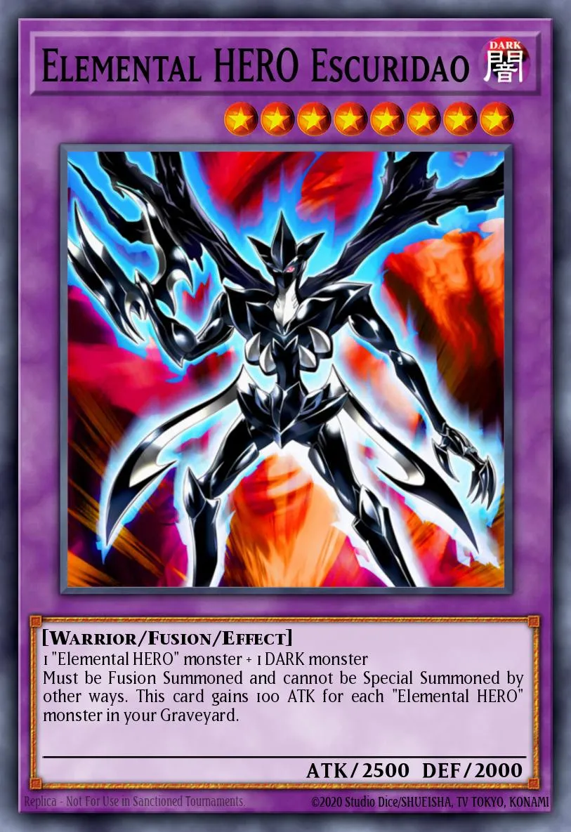 Elemental HERO Escuridao · Yu-Gi-Oh! GX Volume 9 promotional card 33574806/1