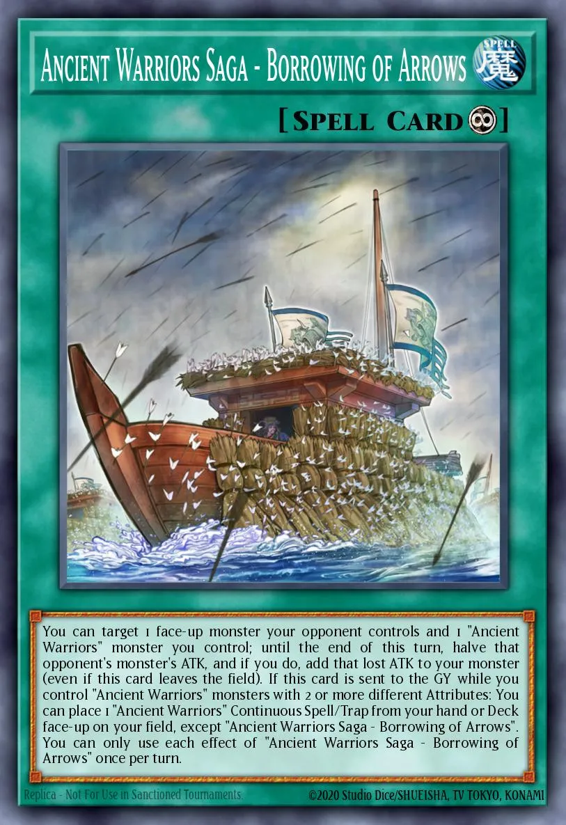 Ancient Warriors Saga - Borrowing of Arrows · Eternity Code Premiere! promotional card 33609093/1