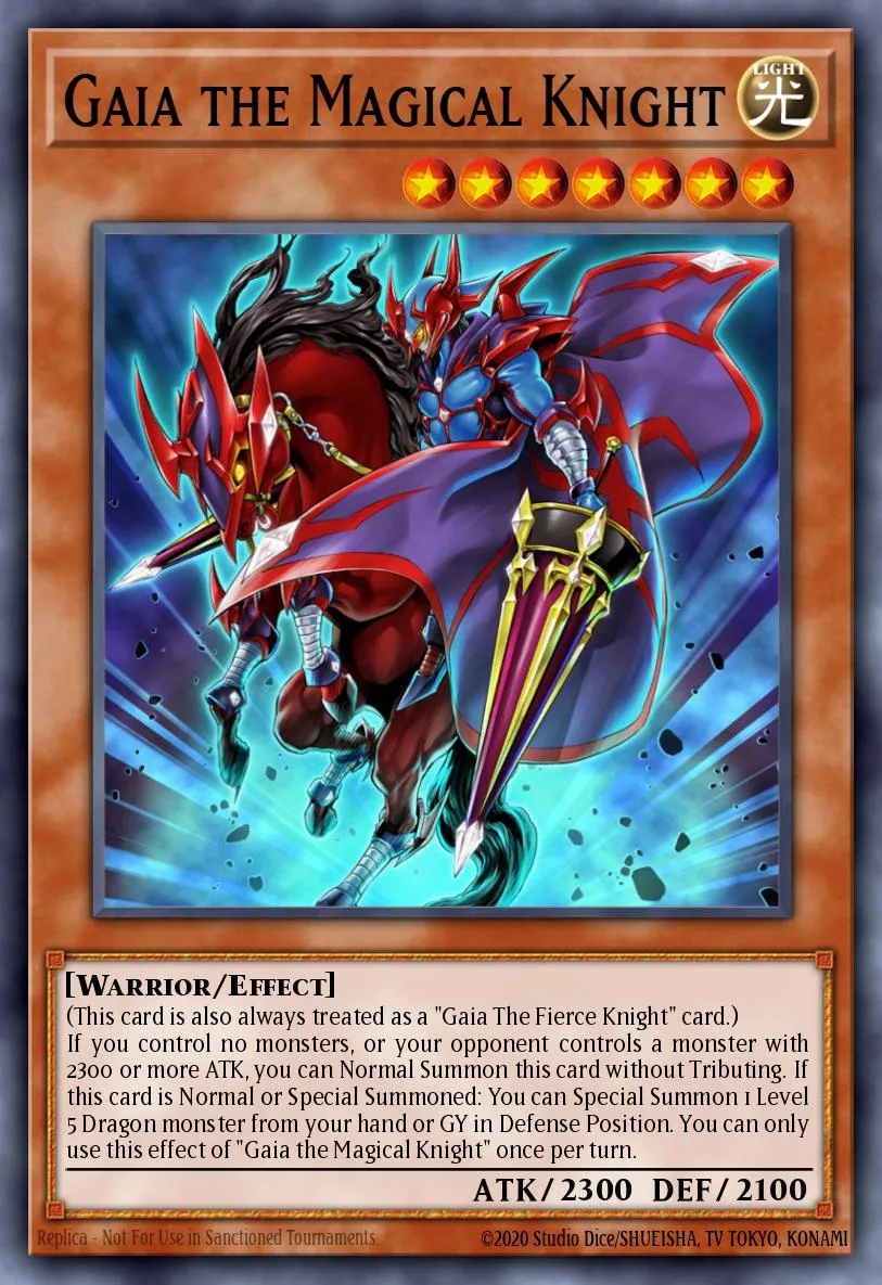 Gaia the Magical Knight · Rise of the Duelist Premiere! promotional card 34130561/1