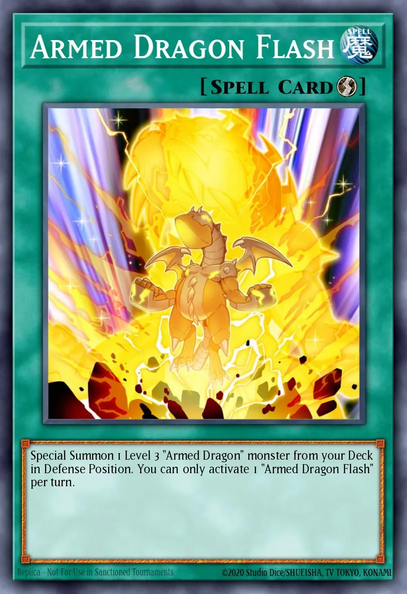 Armed Dragon Flash · Blazing Vortex Premiere! promotional card 34611551/1