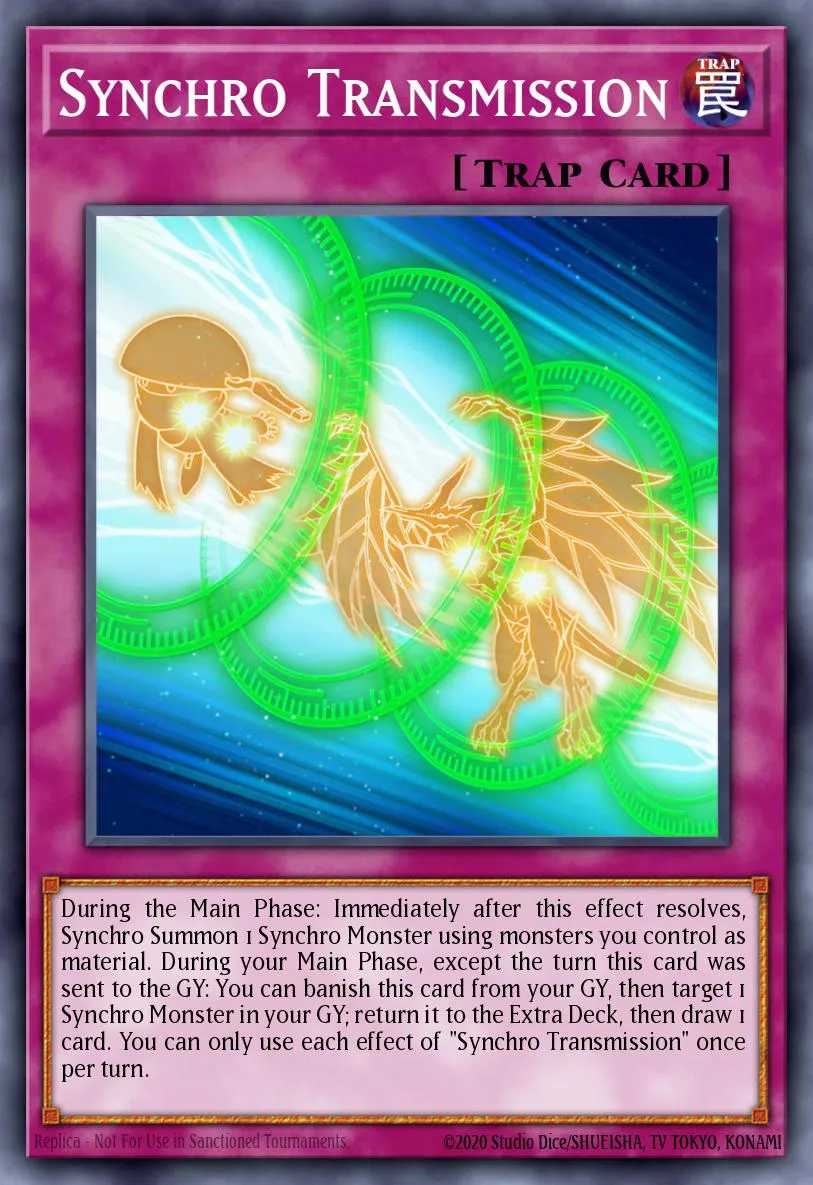 Synchro Transmission · Blazing Vortex Premiere! promotional card 35817848/1