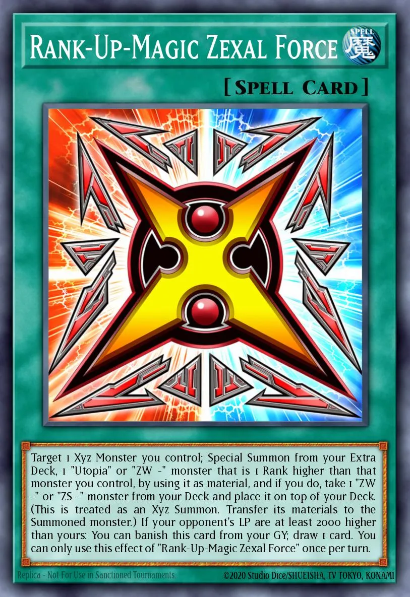 Rank-Up-Magic Zexal Force · Lightning Overdrive Premiere! promotional card 36224040/1
