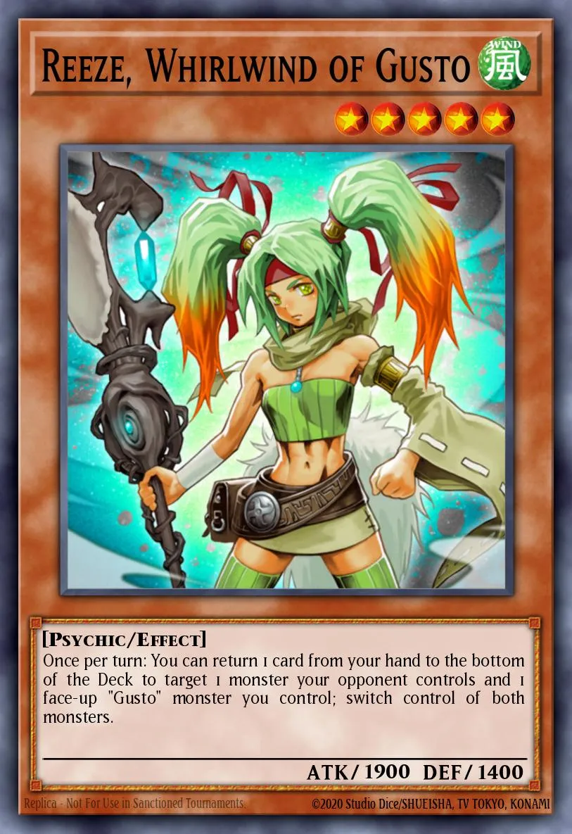 Reeze, Whirlwind of Gusto · Duel Terminal 6b 36331074/50