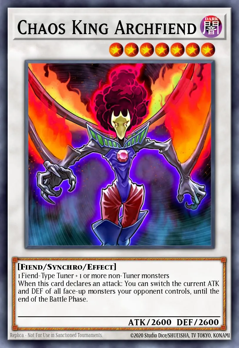 Chaos King Archfiend · The Shining Darkness Sneak Peek Participation Card 36407615/1
