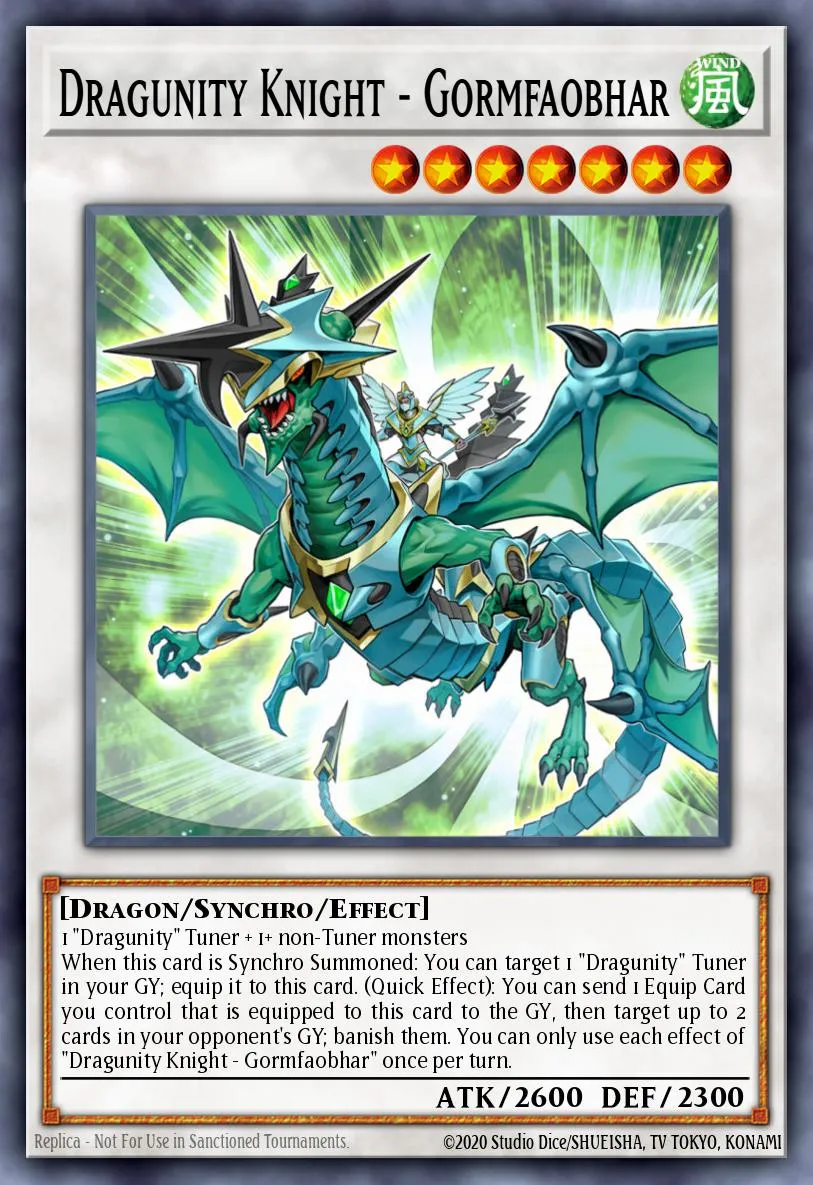 Dragunity Knight - Gormfaobhar · Blazing Vortex Premiere! promotional card 36556781/1