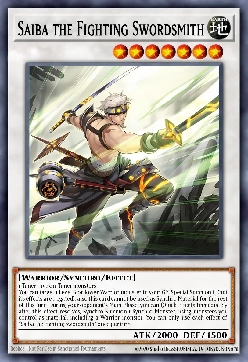 Saiba the Fighting Swordsmith · Yu-Gi-Oh (No Set) 36608728