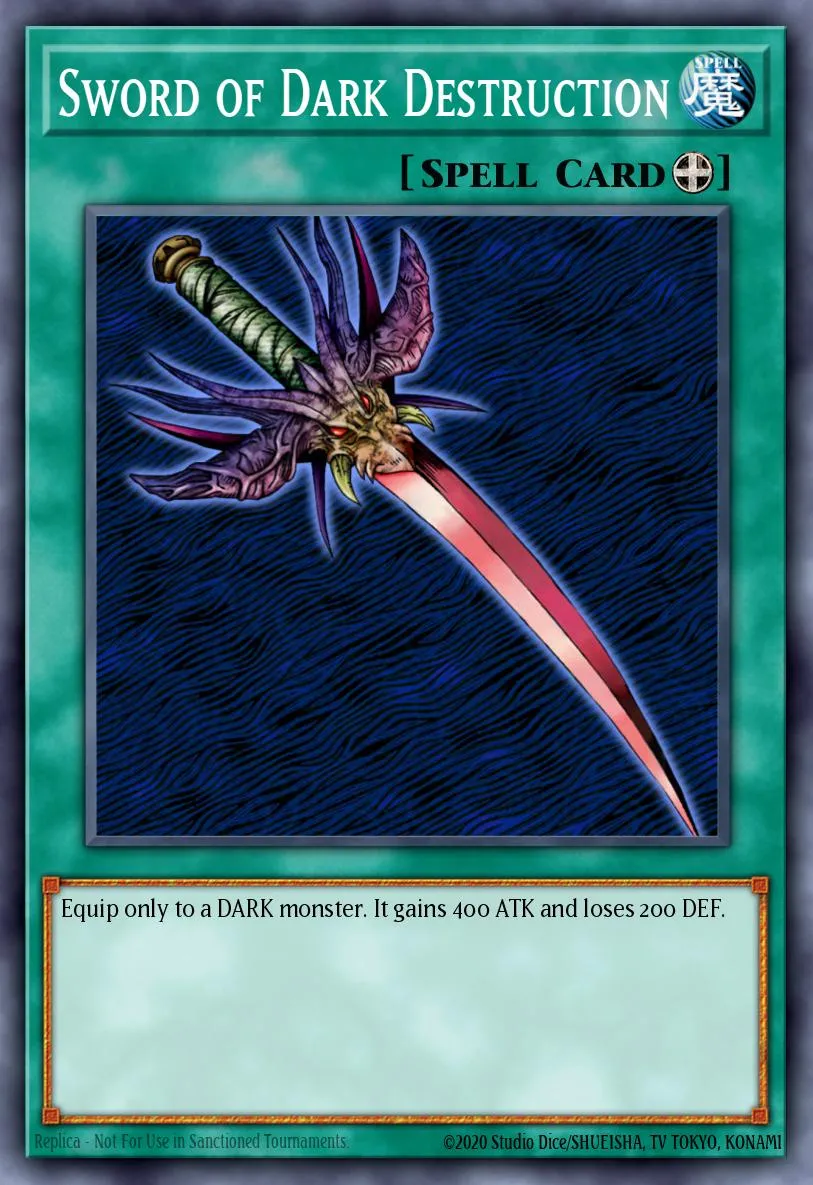 Sword of Dark Destruction · Summoned Skull Sample promotional card 37120512/1