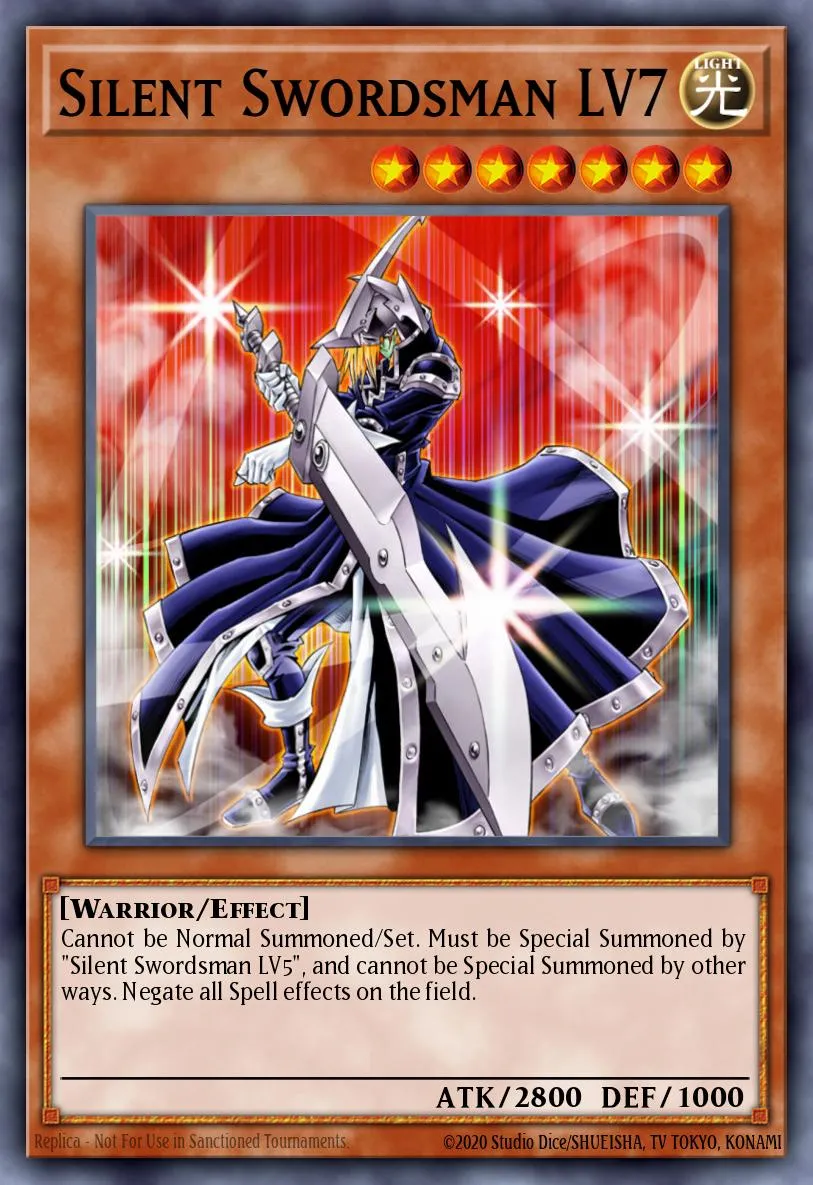 Silent Swordsman LV7 · Yu-Gi-Oh! 7 Trials to Glory: World Championship Tournament 2005 promotional cards 37267041/3