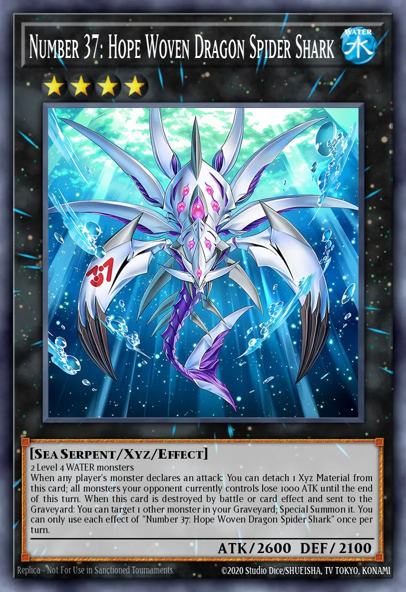 Number 37: Hope Woven Dragon Spider Shark · Premium Gold: Infinite Gold 37279508/100