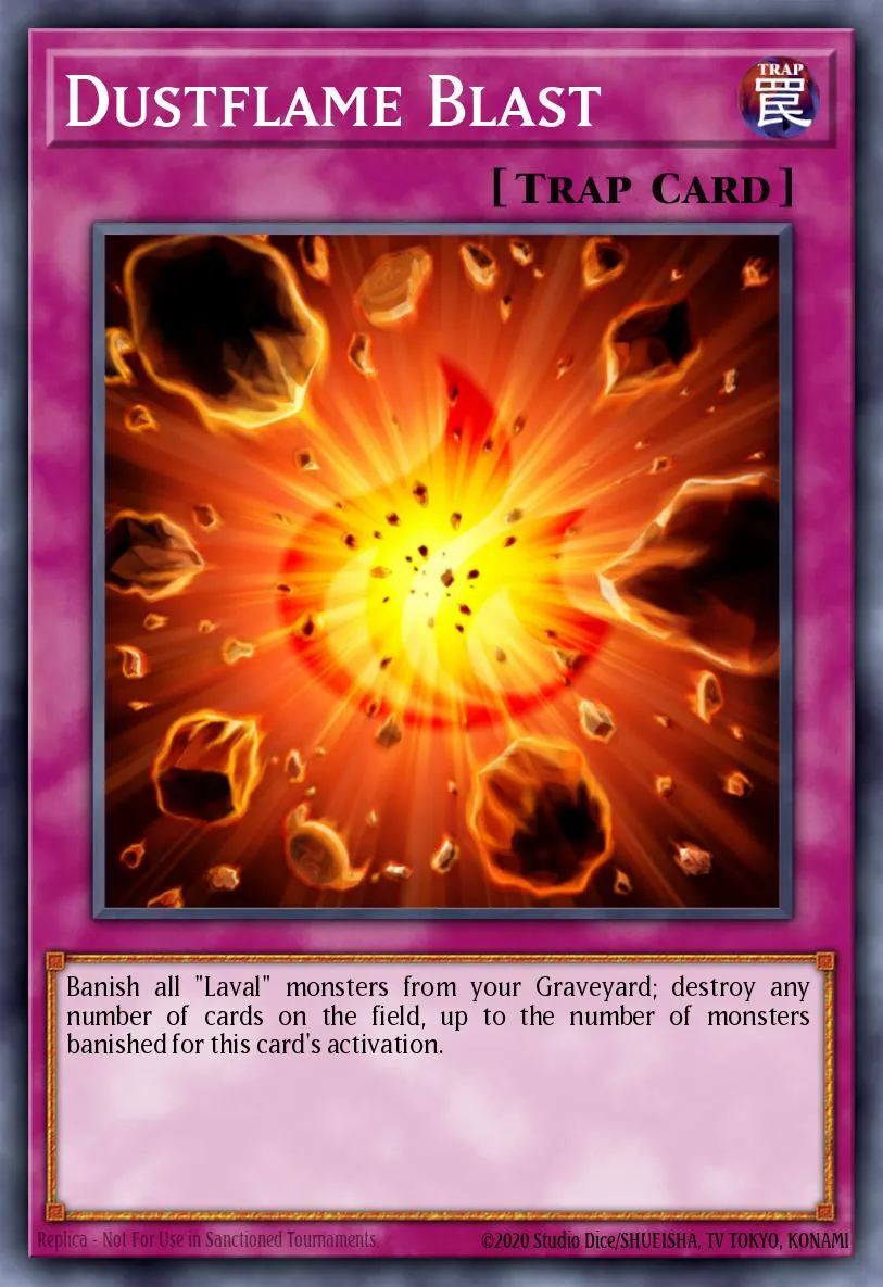 Dustflame Blast · Duel Terminal 6b 38049934/50