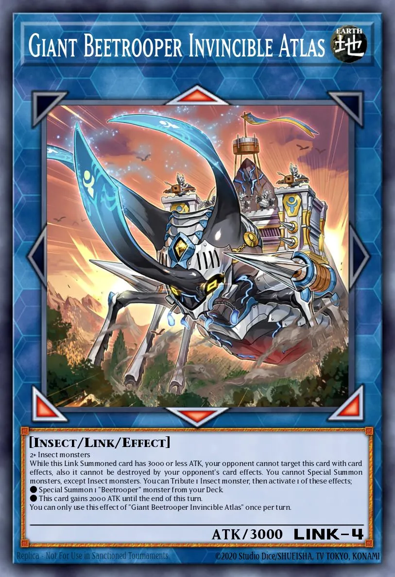 Giant Beetrooper Invincible Atlas · Dawn of Majesty Premiere! promotional card 38229962/1