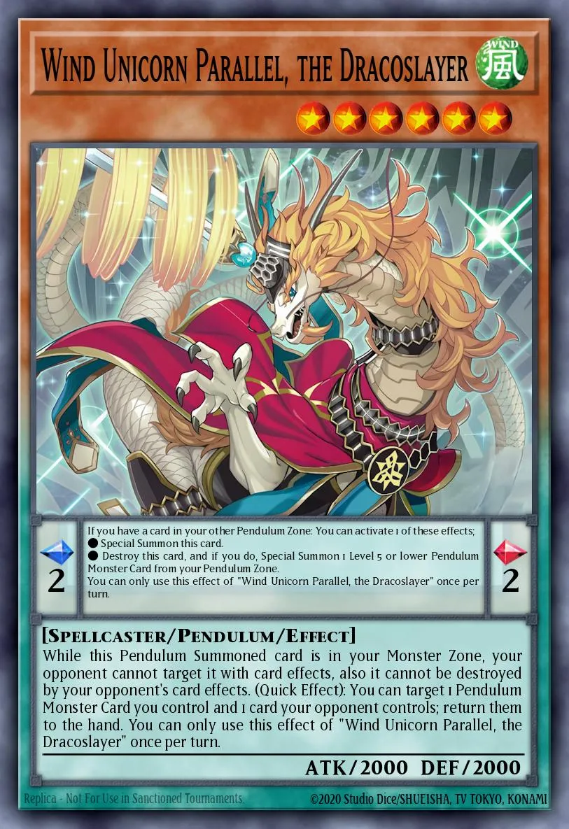 Wind Unicorn Parallel, the Dracoslayer · Yu-Gi-Oh (No Set) 39016067