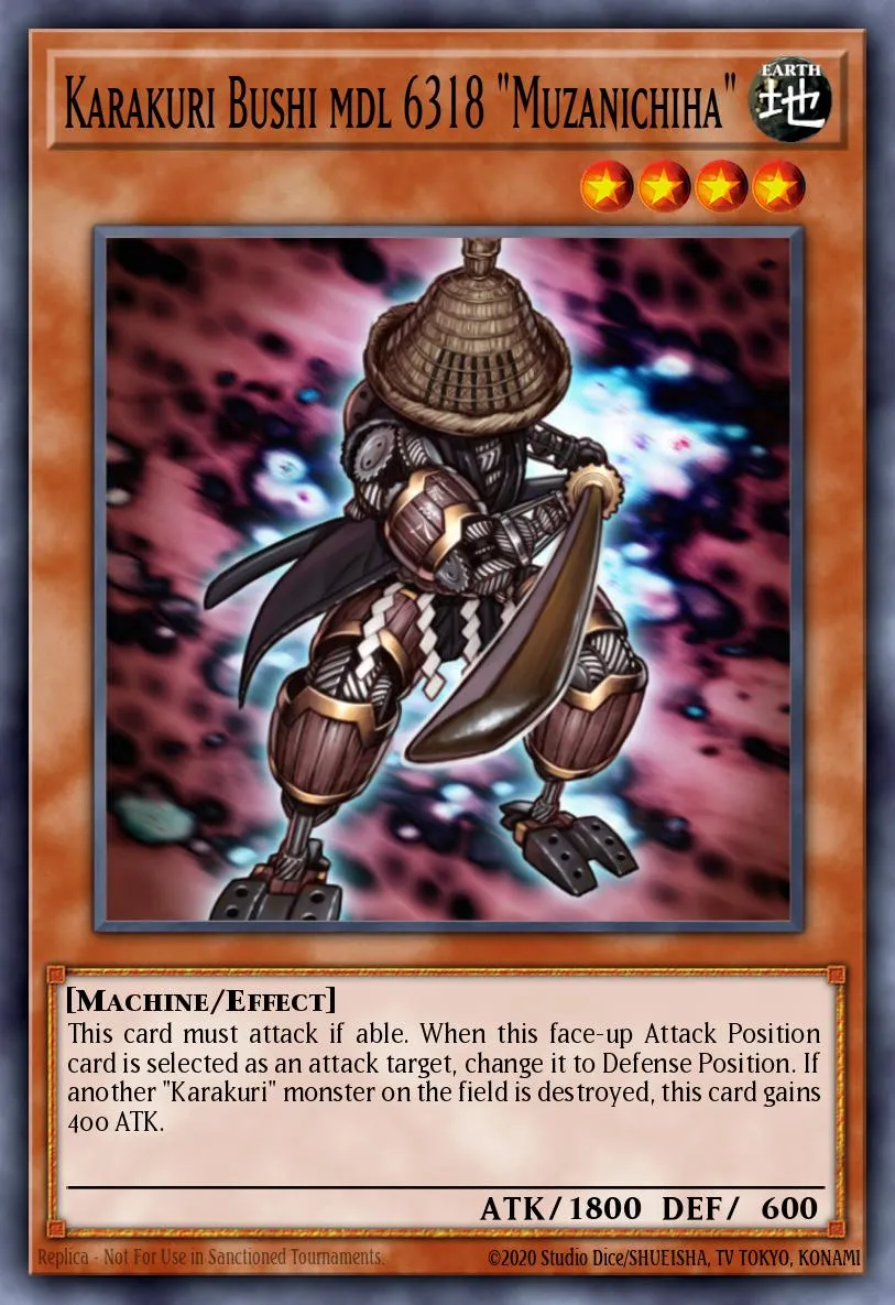 Karakuri Bushi mdl 6318 "Muzanichiha" · Starstrike Blast Sneak Peek Participation Card 39118197/1