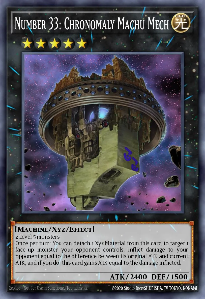 Number 33: Chronomaly Machu Mech · Return of the Duelist: Special Edition 39139935/2