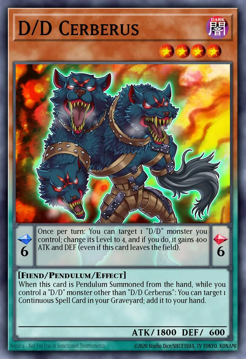 D/D Cerberus · Pendulum Domination Structure Deck 39153655/43
