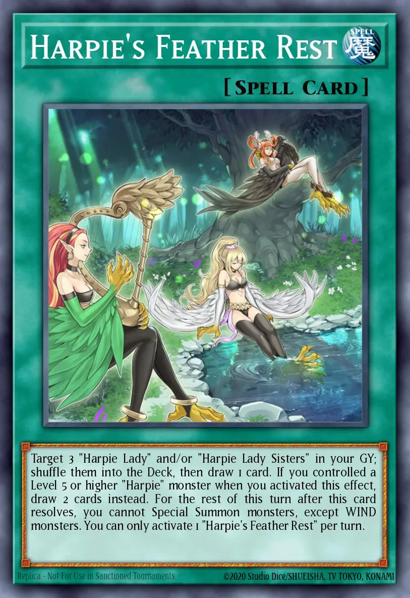 Harpie's Feather Rest · Legendary Duelists: Sisters of the Rose 39275698/56