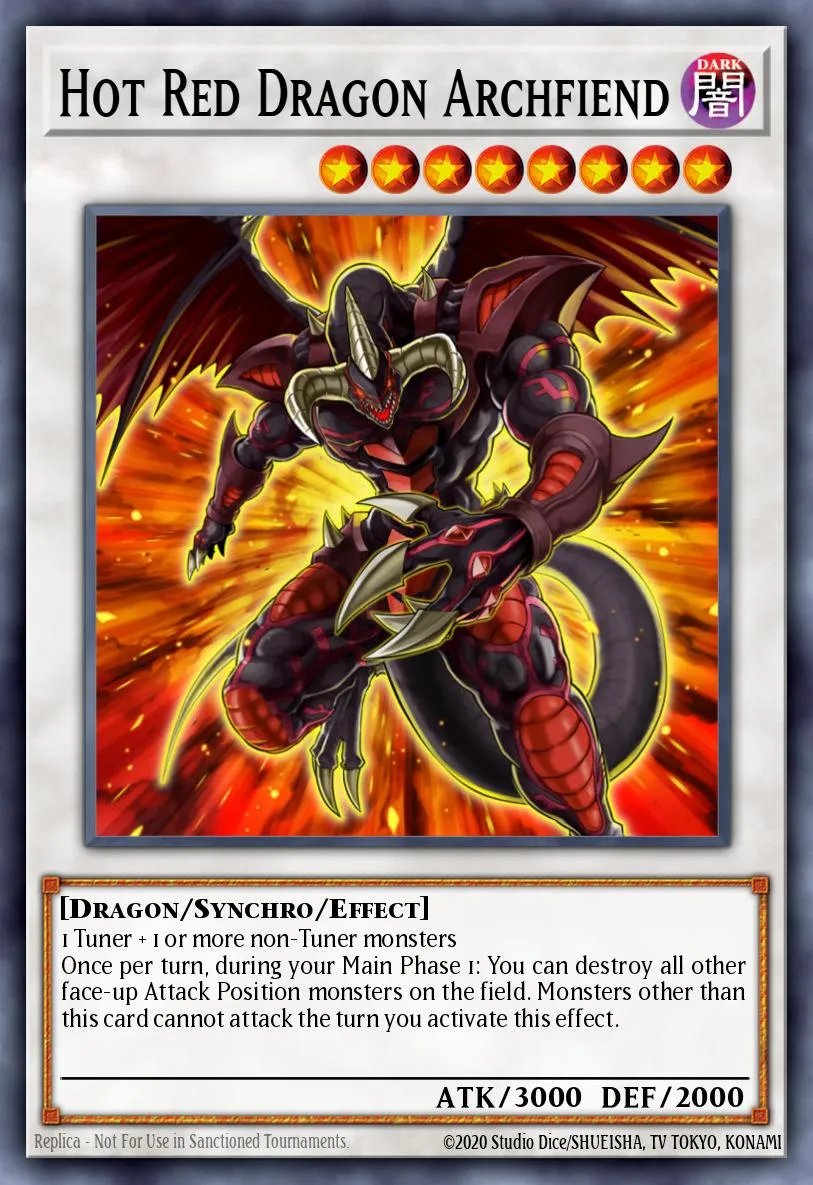 Hot Red Dragon Archfiend · Yu-Gi-Oh! 5D's Volume 6 promotional card 39765958/1