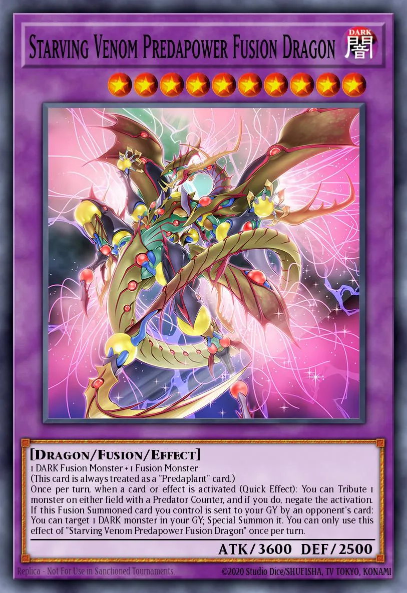 Starving Venom Predapower Fusion Dragon · Dimension Force 39915560/101