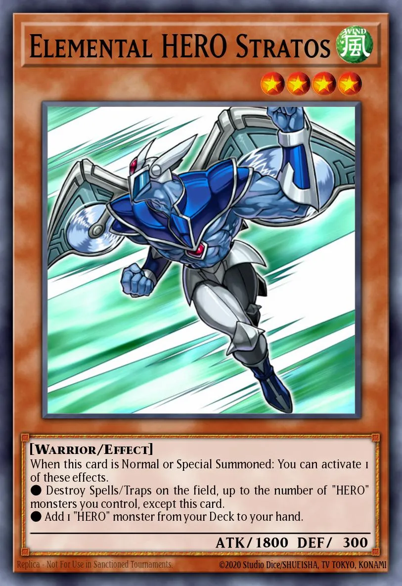 Elemental HERO Stratos · Pharaoh Tour 2007 promotional cards 40044918/2