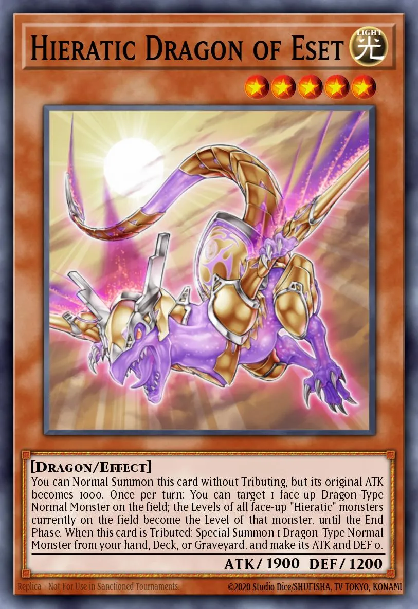 Hieratic Dragon of Eset · Galactic Overlord Sneak Peek Participation Card 4022819/1