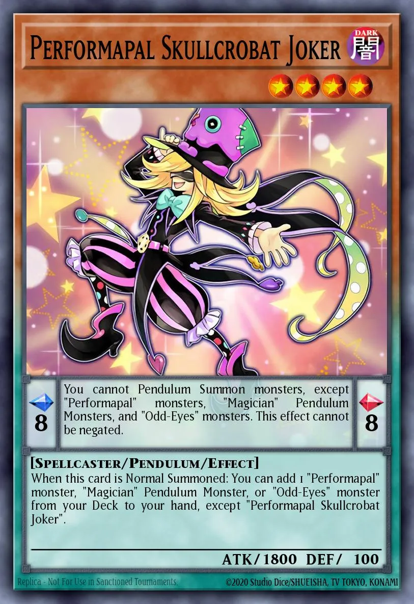 Performapal Skullcrobat Joker · Master of Pendulum Structure Deck 40318957/43