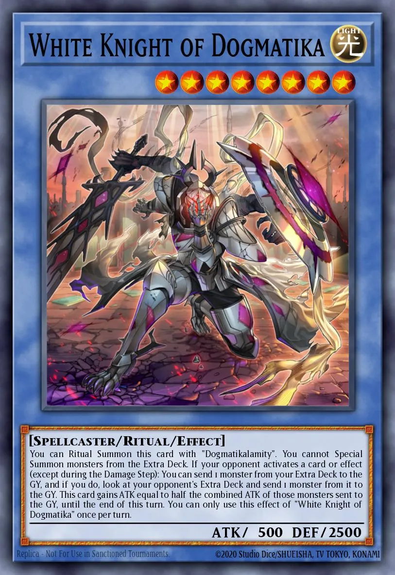 White Knight of Dogmatika · Lightning Overdrive Premiere! promotional card 40352445/1