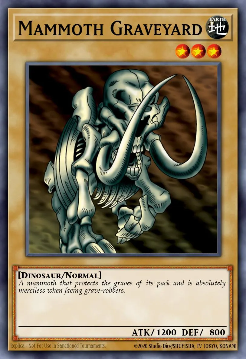 Mammoth Graveyard · Summoned Skull Sample promotional card 40374923/1