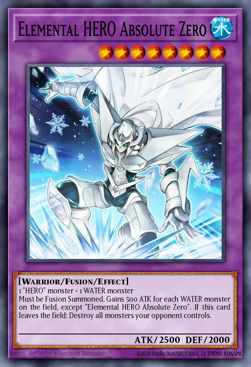 Elemental HERO Absolute Zero · Yu-Gi-Oh! GX Volume 4 promotional card 40854197/1