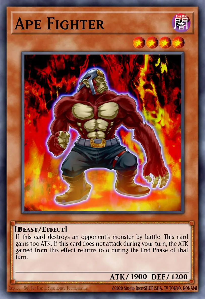 Ape Fighter · Yu-Gi-Oh! 5D's Duel Transer promotional cards 41098335/3