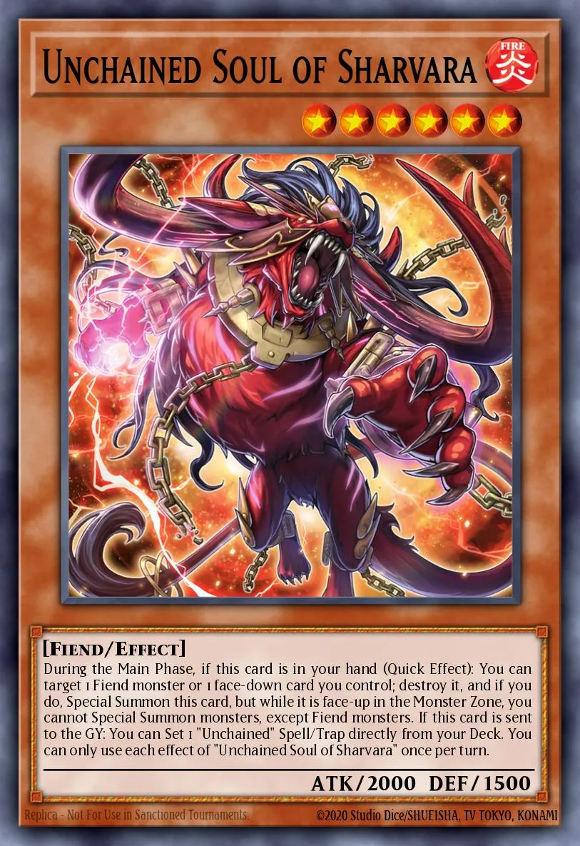 Unchained Soul of Sharvara · Duelist Nexus 41165831/99