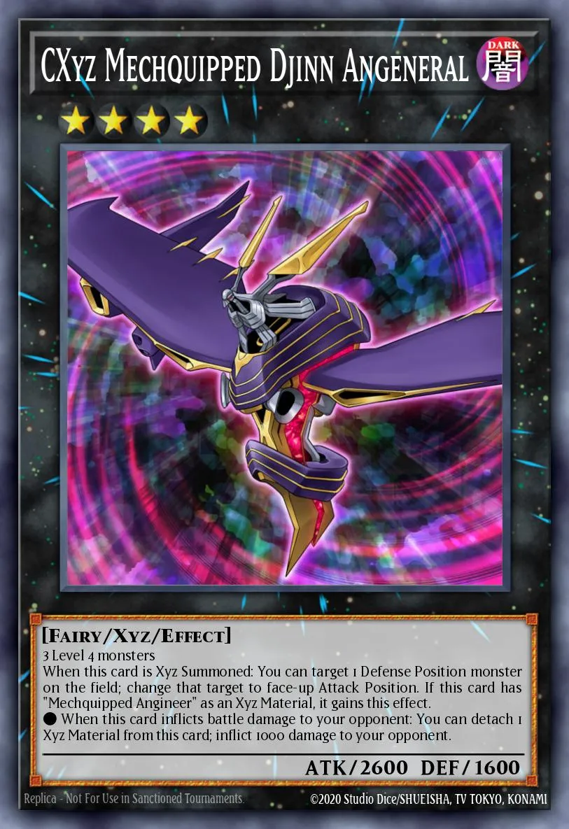 CXyz Mechquipped Djinn Angeneral · Number Hunters 41309158/60