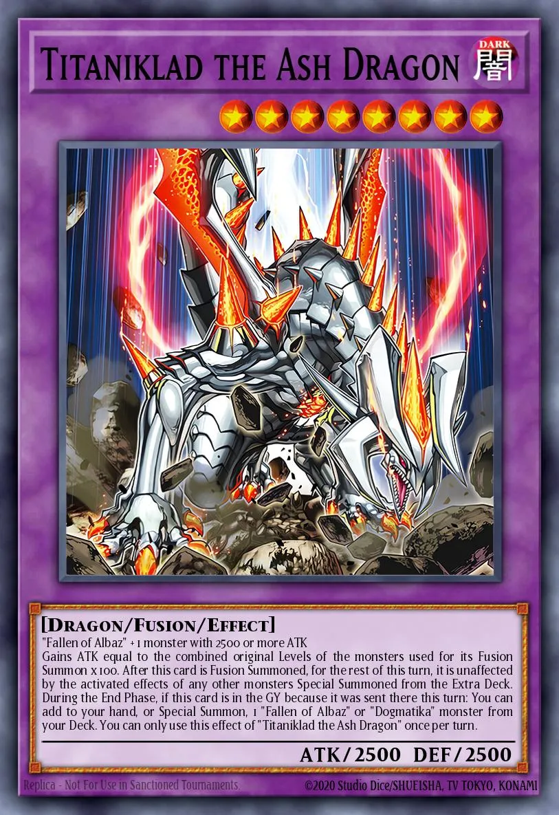Titaniklad the Ash Dragon · Rise of the Duelist Premiere! promotional card 41373230/1