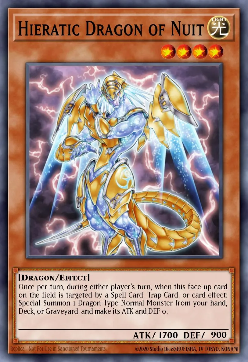 Hieratic Dragon of Nuit · Galactic Overlord Sneak Peek Participation Card 41639001/1