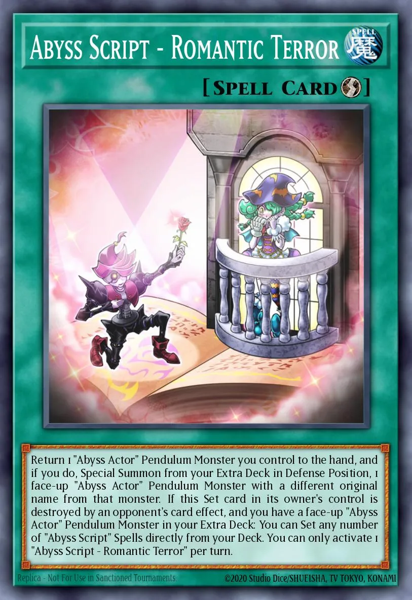 Abyss Script - Romantic Terror · Legendary Duelists: White Dragon Abyss 41803903/56
