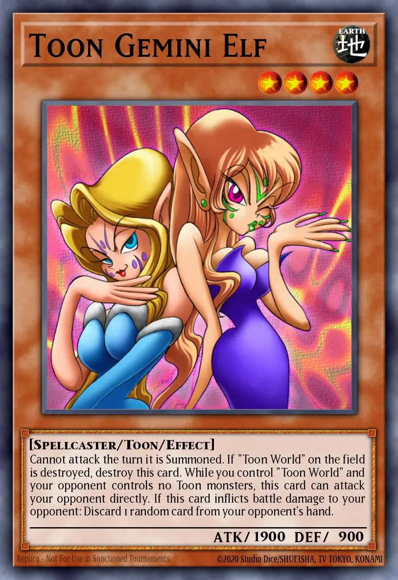 Toon Gemini Elf · Duelist League Series 6 participation card 42386471/1