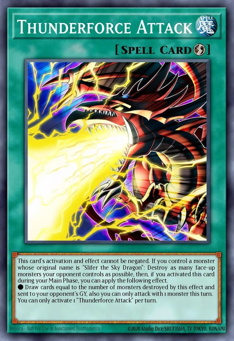 Thunderforce Attack · Egyptian God Deck: Slifer the Sky Dragon 42469671/38